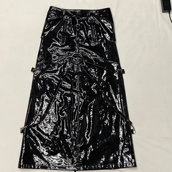 Discontinued Hilary’s Vanity Pvc Queen’s Long Skirt size S - Picture 3 of 13